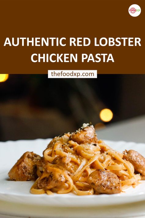 Red Lobster Pasta Recipes, Red Lobster Cajun Chicken Pasta, Red Lobster Cajun Chicken Pasta Copycat, Red Lobster Copycat Recipes, Chicken Linguini Alfredo, Cajun Chicken Pasta Red Lobster, Red Lobster Cajun Chicken Alfredo, Lobster Butter Sauce, Blackened Chicken Pasta