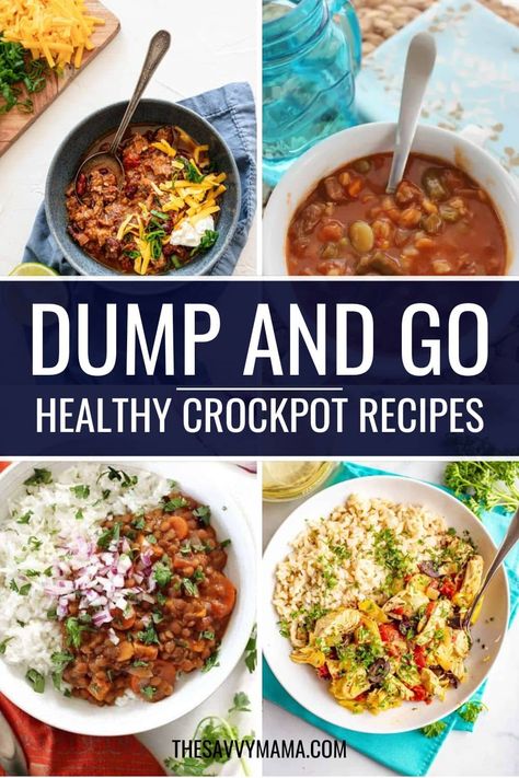 Looking for easy dump dinners that fit your clean eating goals? These healthy crockpot dump recipes are a game changer! Picture tender chicken and savory beef paired with fresh ingredients like cilantro, tomatoes, and more—all tossed in for a hassle-free meal. Just dump and go, and you’ll have delicious, wholesome meals ready without the fuss. Perfect for busy weeknights or meal prep! Ready to make dinner a breeze? Click for the recipe and start enjoying these tasty, nutritious meals today! Quick Healthy Slow Cooker Meals, Clean Eating Dump Meals Crock Pot, Healthy Crockpot Dinners Clean Eating, Healthy Easy Slow Cooker Meals, Healthy Cheap Crockpot Recipes, Meal Prep Dump Meals, One Step Crockpot Meals, Non Chicken Crockpot Meals, Beef Crockpot Dump Meals