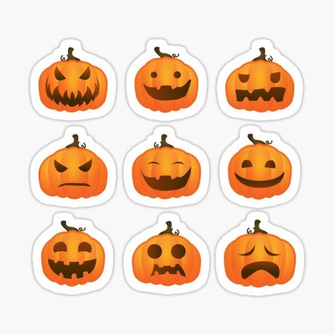 Funny and cute Halloween theme elements for a spooky, creepy and scary Halloween celebration. Cool graphic illustration of pumpkin head, Jack-O-Lantern, emotions, face expressions, orange pumpkin, smiling face, sad face, angry face and cartoon. • Millions of unique designs by independent artists. Find your thing. Pumpkin Funny Faces, Silly Face Pumpkin, Mean Pumpkin Face, Shocked Pumpkin Face, Carvings Designs, Pumpkin Mouth, Face Emotions, Halloween Pumpkins Carvings Designs, Halloween Pumpkin Head