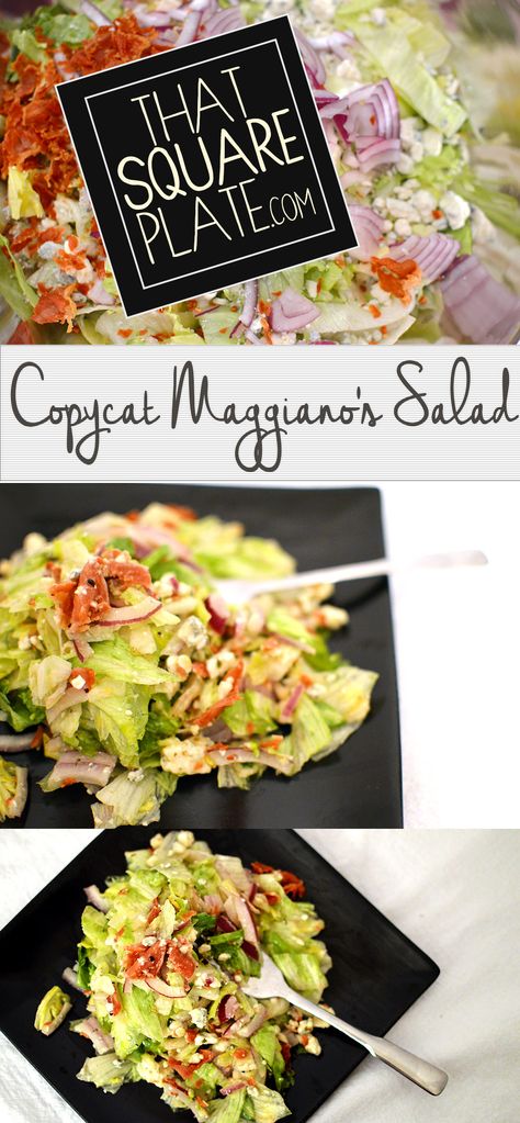 Maggianos Chopped Salad, Light Italian Dressing, Cocktail Appetizer, Avocado Shrimp, Homemade Italian Dressing, Sliced Avocado, Chopped Salad Recipes, Gorgonzola Cheese, Italian Appetizers