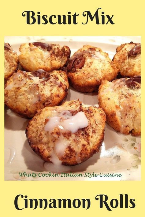 Biscuit Mix Cinnamon Rolls   #quick #easy #recipe #cinnamonrolls #bisquick #biscuits #southern #fall #recipes #fast #easyrecipe #coffee #quick #semihomemade Cinnamon Rolls Quick, Bisquick Muffins, Bisquick Mix Recipe, Baking Mix Recipes, Bisquick Recipes, Easy Meal Ideas, Biscuit Mix, Homemade Breakfast, Baking Mix