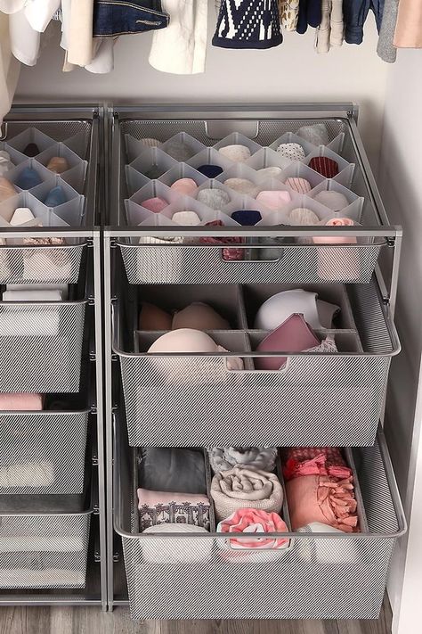 Apartment Closet Organization, Small Closet Organization Bedroom, Clever Closet, Best Closet Organization, Organized Closet, Tiny Closet, Wardrobe Organisation, Hanging Closet Organizer, Closet Renovation