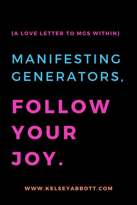 Dear Manifesting Generators: The only thing we’re supposed to commit to is joy. Read your love letter here -> www.kelseyabbott.com/blog/a-letter-to-manifesting-generators Manifesting Generator, What Is Human, Energetic Body, Human Design System, 2020 Vision, Strong Words, Life Book, Success Coach, Reading Material