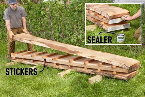 Milling Lumber, Solar Kiln, Sawmill Lumber, Building A Small House, Lumber Mill, Epoxy Wood Table, Wood Mill, Farmhouse Pantry, Homesteading Diy