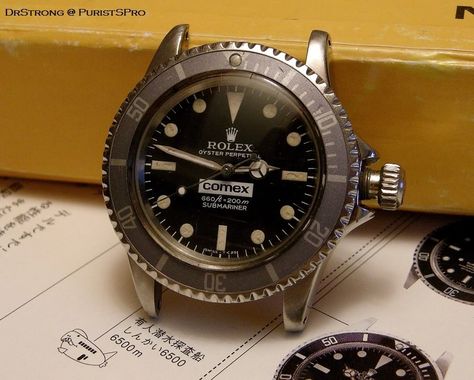 Rolex - Rolex Comex Submariner 5514 - An Underwater Treasure Seiko Mod, Rolex Tudor, Vintage Rolex, Diver, Breitling Watch, Rolex Watches, Cool Watches, Vintage Watches, Submarine