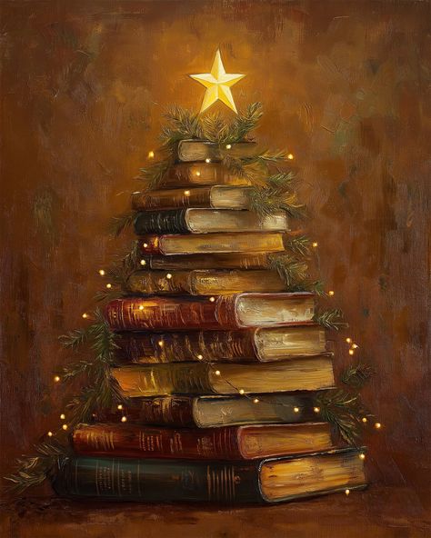 Christmas Goodnight, Fairy Tale Christmas, Christmas Fairytale, Christmas In Florida, Printable Christmas Tree, Two Turtle Doves, Christmas Lockscreen, Dark Academia Art, Book Painting