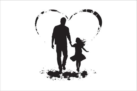 AI generated Happy Father Day Silhouette Happy Father Day, Father Daughter Tattoos, Tattoos For Daughters, Father Daughter, Happy Father, Happy Fathers Day, Vector Art, Fathers Day, Vector Free