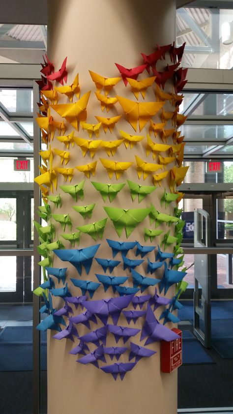 Pillar Decoration Ideas For School, Pride Month Decorations Diy, Pride Office Decorations, Pride Display Library, Pride Month Display, Library Pride Display, Pride Month Library Display, Pride Club Ideas, Pride Library Display