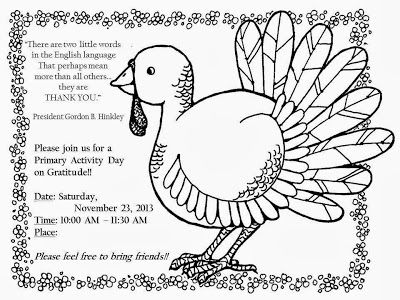 Sofia's Primary Ideas: LDS Gratitude Primary Activity Day Activity Days Lds, Thanksgiving Activity Sheets, Gratitude Ideas, Thanksgiving Writing Activity, Lds Primary Singing Time, Gratitude Attitude, Black And White Clip Art, Thanksgiving Activities Preschool, Primary Activity