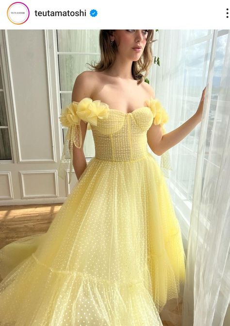 Teuta Matoshi, Zuhair Murad, Yellow, Dresses