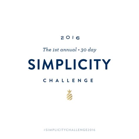 Simplicity Challenge, Challenge 30 Days, Spring Cleaning Challenge, Minimalist Challenge, Minimalism Challenge, Break A Habit, Simplified Planner, Emily Ley, Misery Loves Company