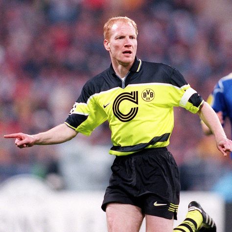 #MatthiasSammer #borussiadortmund #Germany Matthias Sammer, Borussia Dortmund, Uefa Champions League, Champions League, Sports Jersey, Germany, Running, Sports, Dortmund