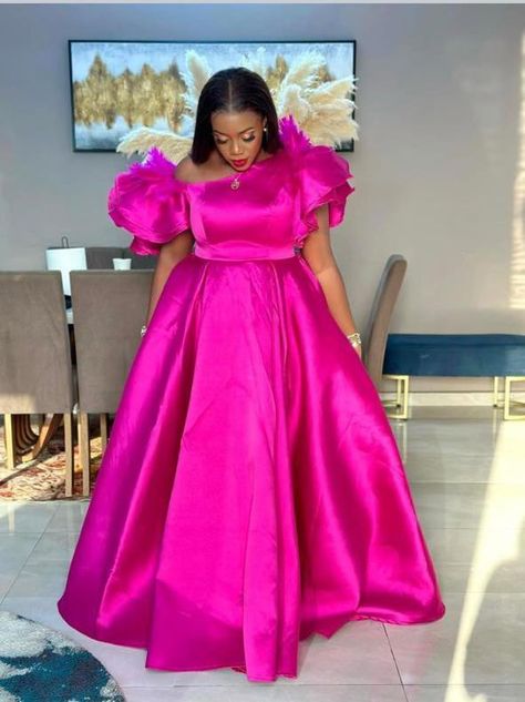 Duchess Material Gown Styles, Ankara Short Gown Dresses, Plus Size Wedding Guest Outfits, Flare Gown Styles, Materials Gown Style, Elegant Long Sleeve Wedding Dresses, Casual Gowns, Church Dresses For Women, Bubu Gown Styles