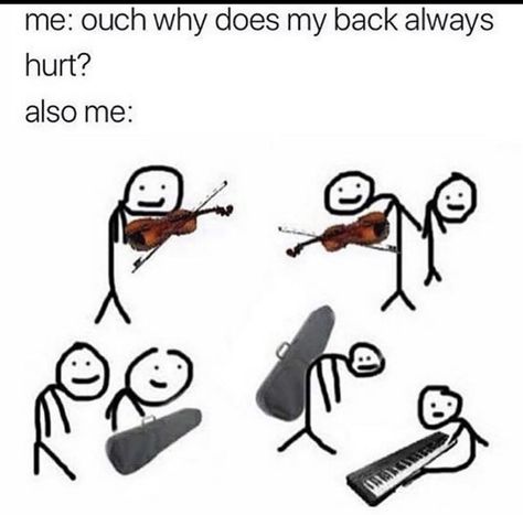 Orchestra Humor, Musician Life, Musician Memes, Musician Jokes, Musical Jokes, Playing The Violin, Musician Humor, Play The Piano, Band Jokes