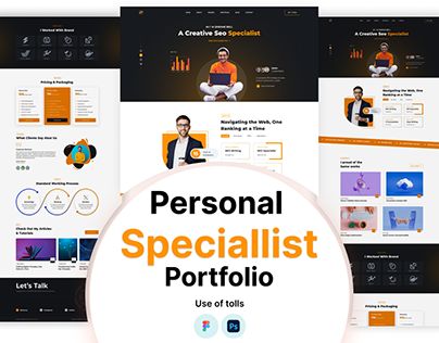 Seo Specialist Portfolio, Seo Portfolio, Seo Specialist, Personal Portfolio, Design Ui, Illustrator, Web Design, Photoshop, Portfolio