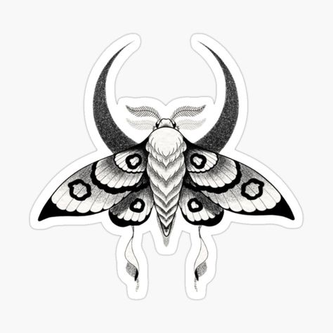 Get my art printed on awesome products. Support me at Redbubble #RBandME: https://www.redbubble.com/i/sticker/Chinese-moon-moth-tattoo-design-by-Citybubbleds/160161116.EJUG5?asc=u Moon Moth Tattoo, Chinese Moon Moth, Moth Tattoo Design, Moon Moth, Moth Tattoo, Design Sticker, Transparent Stickers, Tattoo Design, Moth