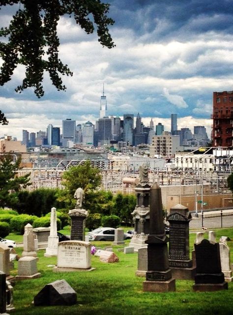 Battle of Brooklyn Greenwood Cemetery Brooklyn, New York Cemetery, Greenwood Cemetery, Forest Hills, Brooklyn Heights, Cemetery Art, Travel Postcard, Green Wood, Peaceful Places