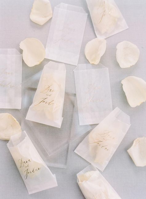 Creative Envelope, Petal Toss Wedding, Petal Toss, Wedding Petals, Ceremony Signs, Reception Signs, The Ritz Carlton, Event Planning Design, Black Tie Wedding