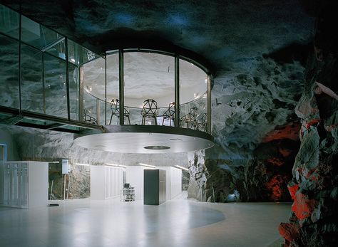 Cave Office – Sweden 1 Vitra Design Museum, Historical Buildings, Illustration Photo, Samos, Cool Office, White Mountains, Data Center, Eco Design, White Mountain