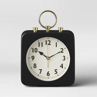 Traditional : Mantle Clocks & Table Clocks : Target Analog Alarm Clock, Vintage Alarm Clocks, Analog Clock, Bedroom Desk, Table Clocks, Tabletop Clocks, Vintage Style Rings, Mantle Clock, Hearth And Hand