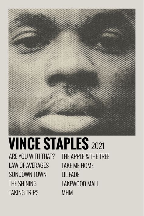 vince staples - vince staples Vince Staples Album Cover, Vince Staples Poster, Vince Staples Wallpaper, Vince Staples Aesthetic, Vince Staples, Album Artwork Cover Art, Album Posters, Music Collage, Album Artwork