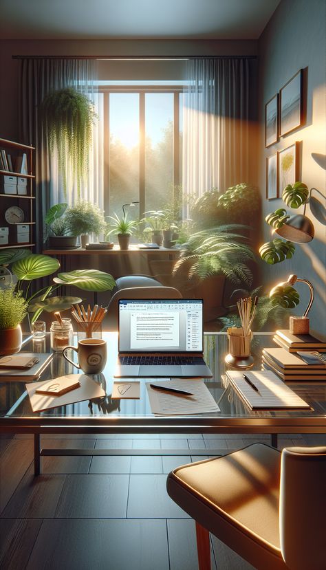 Discover the ideal remote workspace, featuring modern tech, comfort, and nature. Bright sunlight illuminates an email heralding a fresh work-from-home start. Click the link in our bio to know more about the remote job that pays over $25/hr! 

#WorkFromHome #RemoteJobs #HomeOffice #FreelanceWork #Career #WorkLifeBalance Planet Movie, Dream Office, Modern Tech, Freelance Work, Healthy Work, Creative Workspace, Work Environment, Remote Jobs, Home Jobs