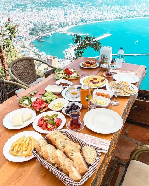 Trader Lifestyle, Nice Restaurant, Alanya Turkey, Cafe Bar, Antalya, Nice View, Cheese Board, Table Settings, Cafe