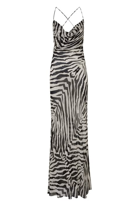 Side Split Skirt, Rat And Boa, Zebra Print Dress, Animal Print Dress, Split Skirt, Spring Outfits 2022, Animal Print Dresses, Outfits 2022, Cross Straps