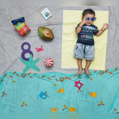 Summer in beach baby photo shoot 8 Th Month Baby Photo Shoot, Summer Baby Photos, 5 Month Baby, 8 Month Baby, Baby Photo Shoot, Boy Photo Shoot, Baby Photoshoot Boy, Newborn Baby Photoshoot, Instagram Photo Frame