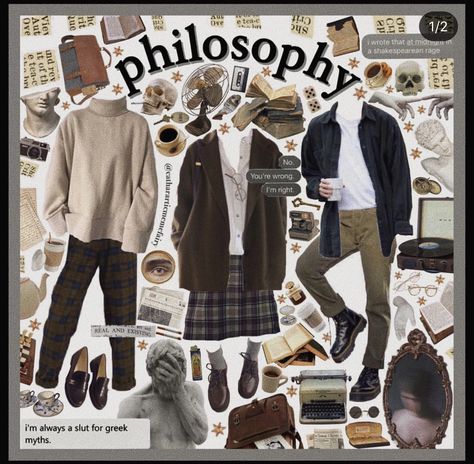 Light Academic, Philosophy Student, Philosophy Major, Spotify Link, Niche Aesthetic, Follower Count, Art Of Letting Go, October Fashion, Mood Clothes