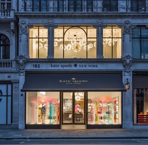 Retail Space Design, Regent Street, I Love Ny, London Calling, Store Front, Retail Design, London England, Kate Spade New York, New Shop