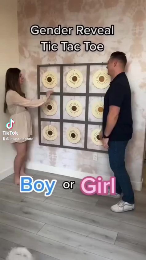 Tic Tac Toe Gender Reveal, Gender Reveal Themes, Reveal Ideas, Tic Tac Toe, Tic Tac, Popular Videos, Reveal Parties, Gender Reveal Party, Gender Reveal