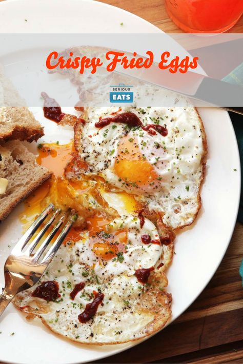 A fried egg that's truly fried. Fried Egg Breakfast, Fried Egg Recipes, Keto Egg Recipe, Hibachi Recipes, Grain Bowls, Eggs Breakfast, Vegan Meat, Breakfast Bites, Spring Brunch