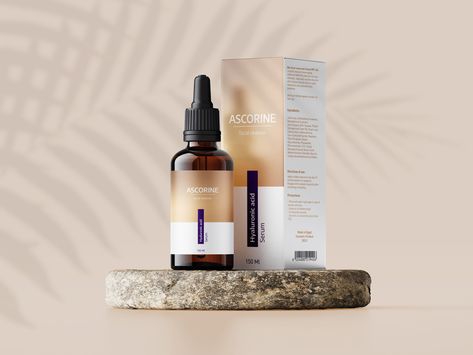 Serum Package Design, Serum Packaging Ideas, Serum Design, Serum Packaging Design, Serum Packaging, Cosmetics Mockup, Hyaluronic Acid Serum, Eye Serum, Facial Serum