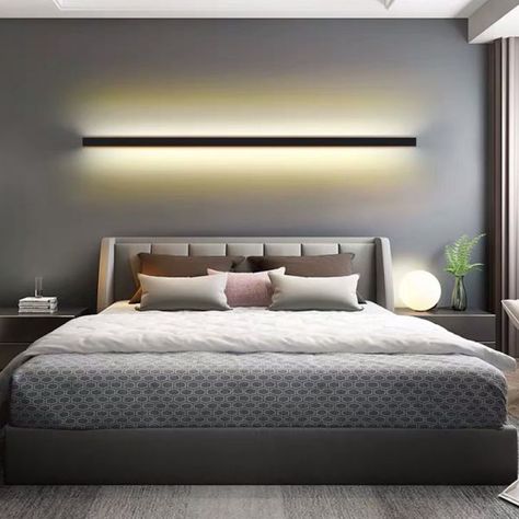 Staircase Lighting Ideas, Bedroom Lighting Ideas, Environmental Consciousness, Fitted Bedrooms, Interior Decorating Styles, Black Wall Lamps, Wall Mounted Lamps, Lampe Decoration, Applying Makeup