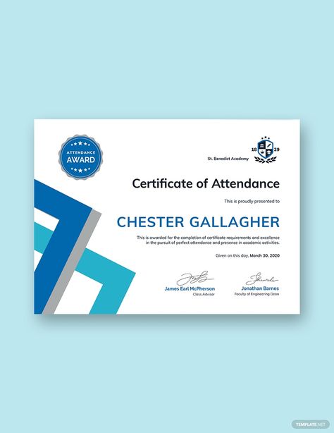 Instantly Download Free Student Attendance Certificate Template, Sample & Example in Microsoft Word (DOC), Adobe Photoshop (PSD), Adobe InDesign (INDD & IDML), Apple Pages, Adobe Illustrator (AI), Microsoft Publisher Format. Available in (US) 8.5x11 inches + Bleed. Quickly Customize. Easily Editable & Printable. Attendance Template, Attendance Certificate, Perfect Attendance, Student Attendance, Presentation Design Layout, Microsoft Publisher, Award Certificates, Certificate Templates, Google Docs