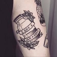 Jack Sparrow Inspired Tattoo, Jar Of Dirt Tattoo, Pirates Of The Caribbean Tattoo, Caribbean Tattoo, Jar Of Dirt, Captain Jack Sparrow, Flower Tattoo Designs, Pirates Of The Caribbean, Tattoo Idea