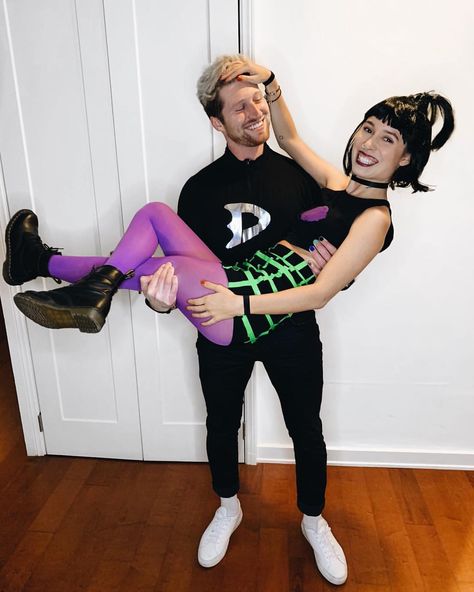 Phantom Costume, Kristen Mcatee, Dany Phantom, Danny Panthom, Danny Phantom Sam, Scotty Sire, Unique Couple Halloween Costumes, Halloween Coustumes, David Dobrik