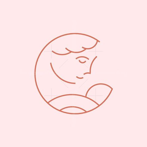 Mom and Baby Logo. The logo design features mother and baby with line art style. Mom and Baby Logo is suitable for family hospital, clinic or parenting care center. Orphanage Logo Design, Maternity Branding Design, Maternity Logo Design, Baby Brand Logo Design, Mother Logo Design, Mom Logo Design, Mom Branding, Parenting Logo, Pregnant Logo