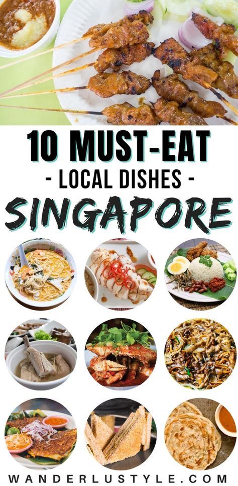 10 MUST-EAT LOCAL DISHES IN SINGAPORE - Singapore Travel, Singapore Foodie, Singapore Travel Guide, What to eat in Singapore, Food in Singapore, Singapore things to do | Wanderlustyle.com Food In Singapore, Singapore Things To Do, Singapore Vacation, Travel Singapore, Indian Flat Bread, Visit Singapore, Singapore Food, Singapore Travel, Eat Local