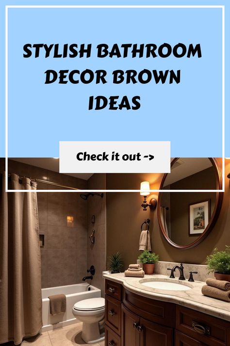 Stylish Bathroom Decor Brown Ideas British Colonial Decor Bathroom, Brown Bathroom Tile Ideas, Brown Bathroom Tile, Tuscany Bathroom, Spa Bathroom Decor Ideas, Brown And Gray Bathroom, Bathroom Decor Brown, Dark Brown Bathroom, Spa Bathroom Decor