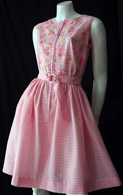 What are they wearing now Pink Check Dress, Vintage 60s Dress, Pink Gingham Dress, 1960s Dresses, Vintage Dress 60s, Vintage Clothing Stores, Vintage 1950s Dresses, Fancy Dress Design, Online Clothing Store