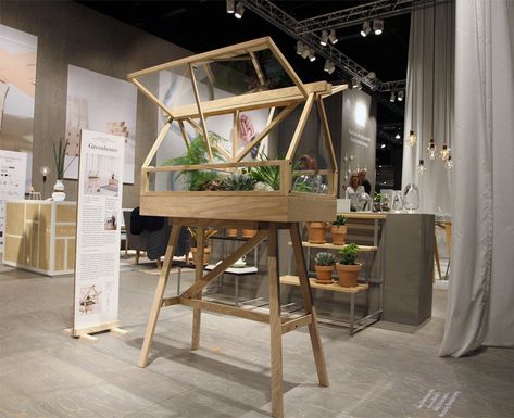 imm cologne 2017: design house stockholm plants greenhouse terrarium Greenhouse Terrarium, Miniature Garden Design, Plants Greenhouse, Traditional Greenhouses, Indoor Oasis, Design House Stockholm, Metal Trays, Miniature Garden, Green Plants