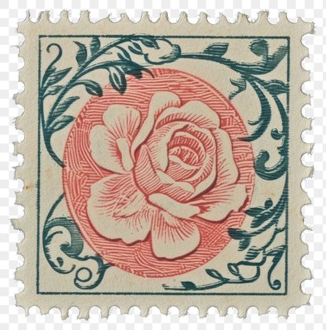 Stamp Aesthetic Vintage, Vintage Rose Embroidery, Vintage Stamp Aesthetic, Stamp Playlist Cover, Vintage Flower Stamps, Vintage Stamps Square, Letter Stamps Vintage, Square Stamps Aesthetic, Vintage Floral Stickers