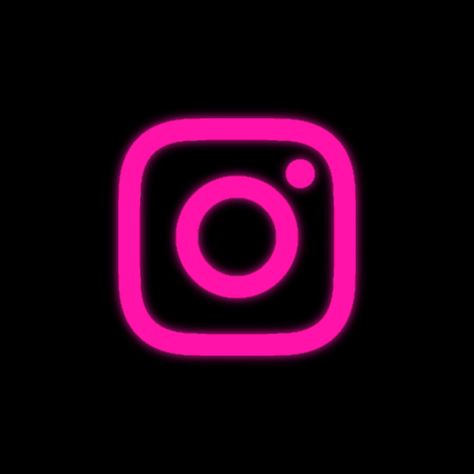 Baddie App Icons, Hot Pink Instagram Icon, Neon Hot Pink Icons For Apps, Mcbling Widgets, App Icon Hot Pink, Black And Hot Pink App Icons, Hot Pink Icons, Neon Pink Phone Icon, Black And Neon Pink App Icons