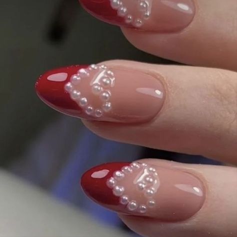 valentine nails, nails inspiration Kutek Disney, Unghie Sfumate, Soft Nails, White Nail, Heart Nails, Fire Nails, Dream Nails, Funky Nails, Pretty Acrylic Nails