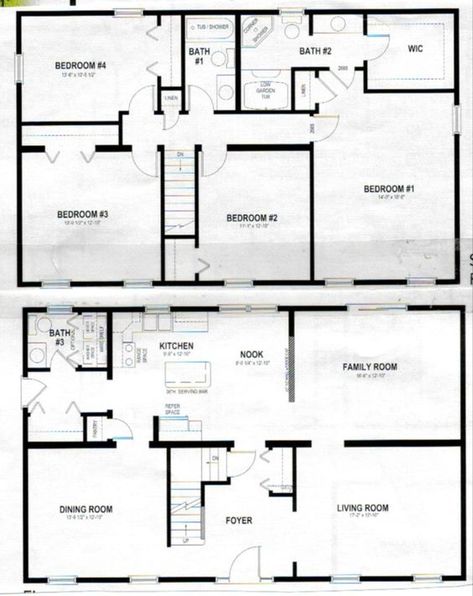 2 story polebarn house plans | Two-Story Home Plans – House Plans and More: House Plans 2 Story, 5 Bedroom House Plans, Barndominium Plans, Basement House Plans, Floor Plans 2 Story, Two Story House Plans, Two Story House, Pole Barn House Plans, 2 Bedroom House Plans