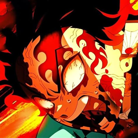 Tanjiro Rage, Half Face Drawing, Angry Wallpapers, Screaming Drawing, Anime Fanart Drawing, Mad Face, Naruto Clans, Scary Photos, Wallpapers Anime