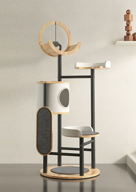 Stylish Cat Furniture, Cat Tree Designs, Diy Chat, Cat Furniture Design, Modern Cat Bed, Diy Furniture Building, Cat Wall Furniture, Cats Furniture, Cat Stands