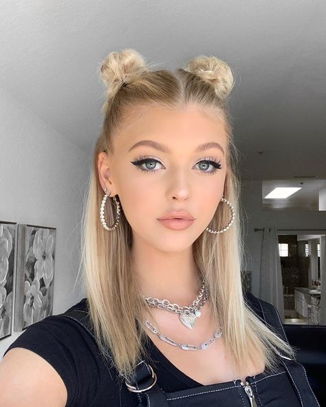 Loren Grey, Gray Instagram, Loren Gray, Braided Bun, Mermaid Hair, Outfits Ideas, Beauty Fashion, Her Hair, Hair Inspiration